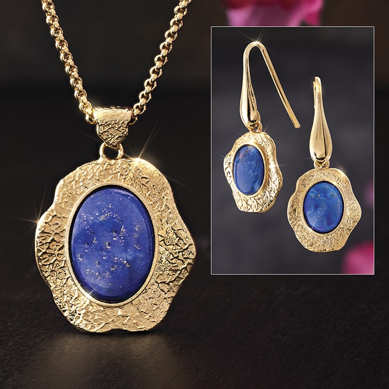 Lapis Legacy Necklace and Earrings